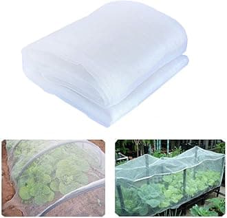 YBB Bug Insect Garden Barrier Netting Plant Cover, Thicken Mosquito Bird Screen Hunting Blind Garden Mesh Net for Protect Plant Fruits Flower (13.12'x6.56')