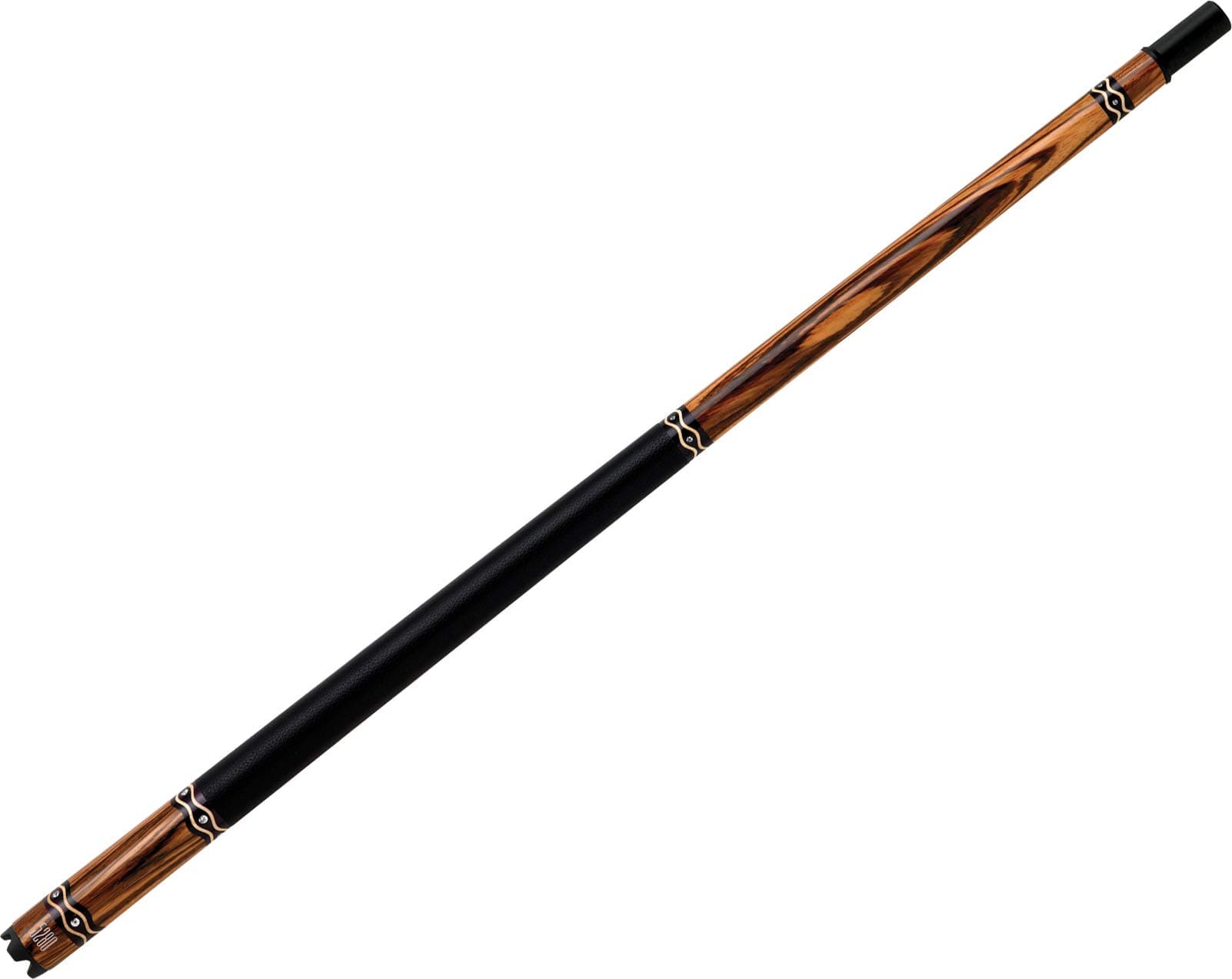 Gem Pool Cue with Black Leather Wrap Weight: 19 oz.