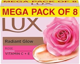 Soft Glow Rose & Vitamin E For Glowing Skin Beauty Soap Offer Pack 8x150g
