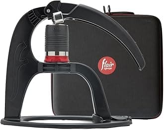 Flair The NEO Flex with Carrying Case: UPDATED Direct Lever Manual Espresso Maker for Beginners and Travel - Pressure Gauge for 9 BAR Brewing Included