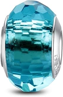 925 Sterling Silver Charms for Bracelets,Fashion DIY Dangle Pendants Beads Simulated Birthstone Charms,Birthday Gifts for Women