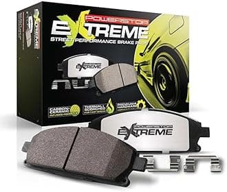 Front Brake Pads For Chrysler 300 2005-10 |Dodge Challenger 2008-23 |Charger 2006-10 |Jeep Grand Cherokee 2006-10 - Z26 Carbon-Fiber Ceramic Brake Pads With Installation Hardware, Z26-1298
