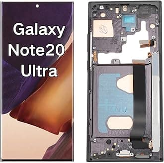 for Galaxy Note 20 Ultra SM N986B SM N986U SM N986W N985F N985F DS 4G 5G 6.9 Inch Touchscreen Digitizer Assembly, Phone Fully Assembled Screen Replacement Kit (Black)
