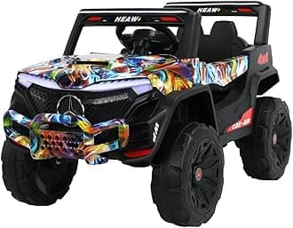 TechPlus Kids Ride on Toy Car - Battery Powered With Motors, Big Toys for Children, Friction Motor, Newest Design (GRAFTI)