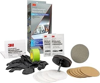 3M 39195 Ultra Headlight Repair Kit for Easy Heavy Duty Restoration