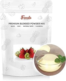 Fanale Premium Egg Pudding Bubble Tea Flavoring Powder | Perfect for Baking, Smoothies, Desserts and Drinks | Instant Flavoring Powder for Boba Milk Tea - 2.2 Pounds (Pack of 20).