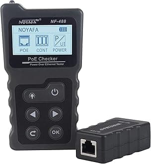 NOYAFA NF-488 POE Cable Tester for Power Over Ethernet, Network Cable Continuity Checking, Switch Loop-Back POE Detector