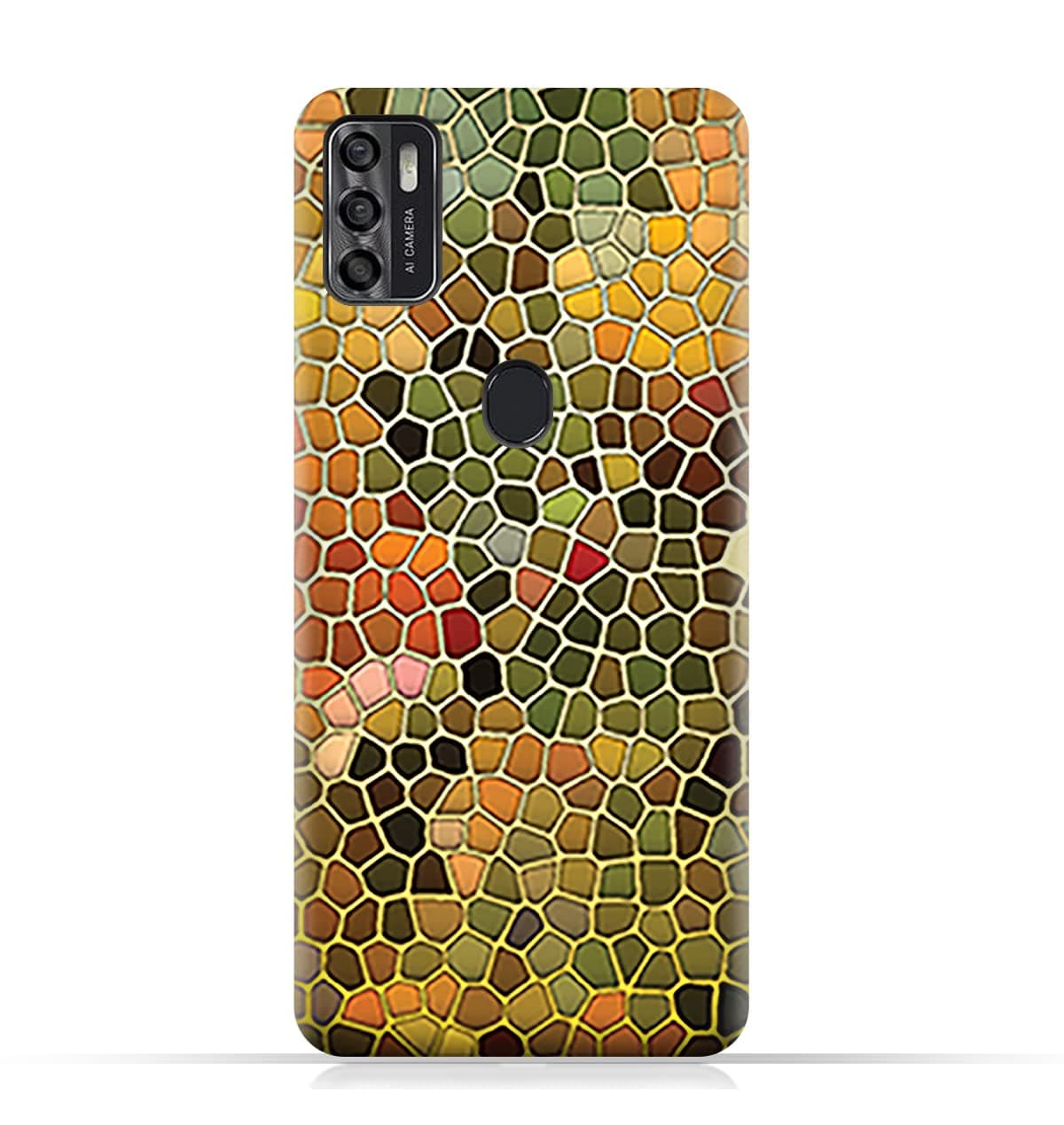 AMCDesign TPU Mobile Case Cover for Telstra Evoke Plus 2 with Glass Art Pattern