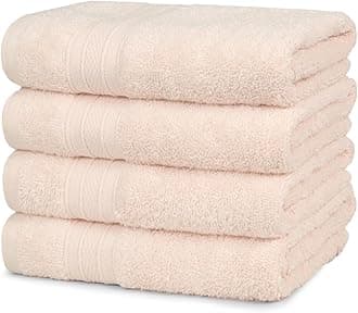 Trident Soft Comfort Air Rich Towel 100% Cotton Hand Towel for Daily use, 500 GSM Highly Absorbent Towels for Men/Women, 4Pc Hand Towel Set (41 cm X 66 cm), Linen