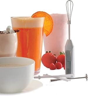 NorproDeluxe Cordless Mini Kitchen Drink Mixer Frother Cappucino Latte