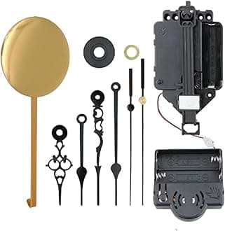 Quartz Pendulum Trigger Clock Movement Chime Music Box Completer DIY Wall Mechanism Repair Parts Replacement with,Maximum dial Diameter 9.5inch