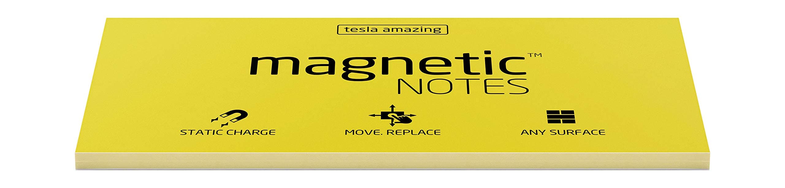 Amazing L Size Magnetic Notes - Yellow