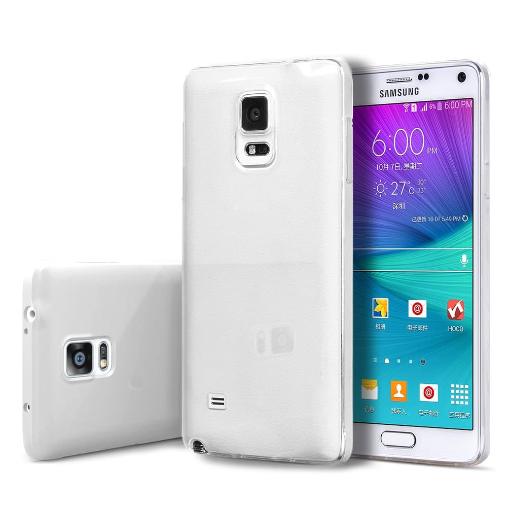 PASONOMI® Samsung Galaxy Note 4 Case - Ultra Thin Soft TPU Silicone Gel Clear Cover Case for Samsung Galaxy Note 4 (Transparent Clear)