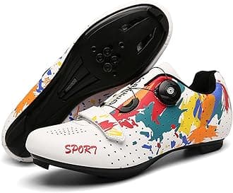 Mens and Womens Road and Mountain Bike Shoes - Breathable, Non-slip, Suitable for Indoor and Outdoor Cycling, Exercise Bike, Mountain Biking