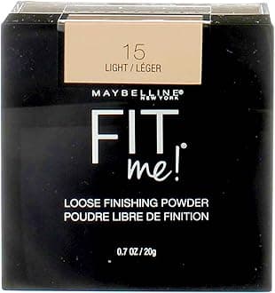 New York Fit Me Loose Silky Finishing Powder For All Skin Types, 15 Light, 0.7 Oz (Pack Of 2), 19.8 Gram, Cream