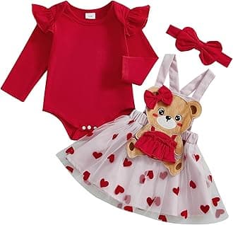 Christmas Baby Girl Outfit Newborn Cute Elk Fly Sleeve Romper Overall Dress Infant Girls Fall Winter Skirt Set