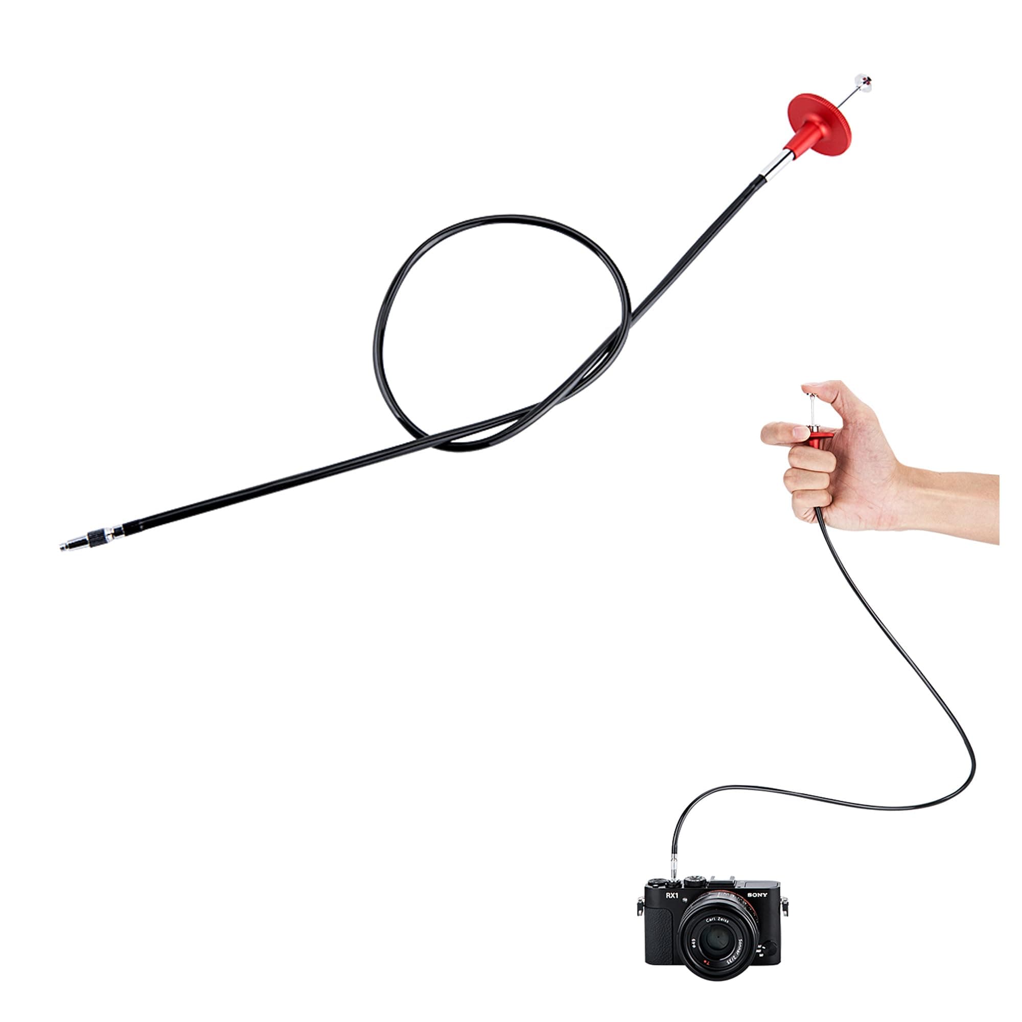 Mechanical Shutter Release Cable Cord with Bulb-Lock for Fuji Fujifilm X-T5 X-T4 X-T3 X-T50 X-T30 II X-M5 X-PRO3 X100VI X100V X-T2 X-T20 X100F X-E4, Sony RX1R II RX10 IV III, Lecia M10 M9 & More