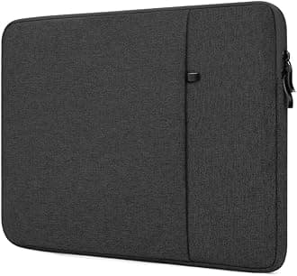 ProElife 13-Inch Laptop Sleeve Case for 2026-2022 MacBook Air 13.6 inch M5 M4 M3 Chip & MacBook Neo 13'' A18 Pro, Pro 13'' M2 Chip Accessory Traveling Carrying Canvas Bag Cover Simple Case (Black)