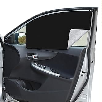 ZATOOTO Side Window Sun Shades - 2 Pcs Car Front Magnetic Privacy Protection Covers - Curtains Keeps Cooler for Baby Kids Sleeping