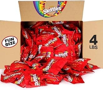 Skittles Original Fun Size Chewy Candy Bulk Pack, 4 Pound Box