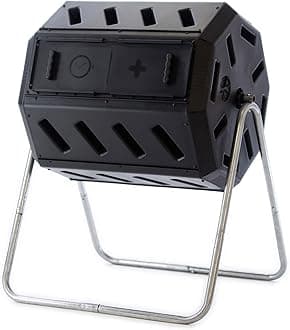FCMP Outdoor IM4000 Tumbling Composter, 37 gallon, Black