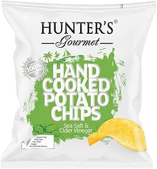 Hunter's Gourmet Sea Salt & Cider Vinegar Hand Cooked Potato Chips 40g