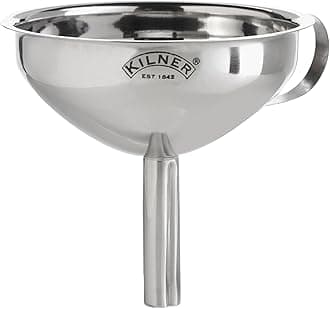 Kilner Silver Stainless Steel Strainer Funnel