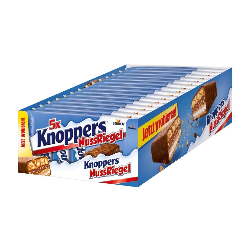 Storck Knoppers nut bars multipack, 5-pack (5 x 200 g)