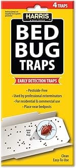 Bed Bug Traps W/Irresistible Lures (4 Pk),White