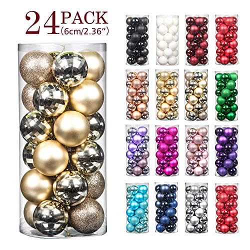 24pcs Christmas Balls Ornaments