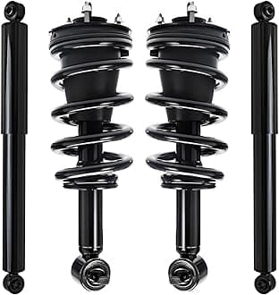 Detroit Axle - 4WD Front Struts & Coil Springs Rear Shock Absorbers Replacement for 2014-2018 Chevy GMC Silverado Sierra 1500