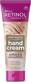 LIVAURA Retinol Anti-Aging Hand Cream – The Original Brand For Younger Looking Hands –Rich, Velvety Conditions & Protects Skin, Nails & Cuticles – Vitamin A Minimizes Age’s Effect on Skin (Women's)