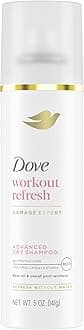 Dove Advanced Dry Shampoo Workout Refresh & Revive Post Workout Hair Without Water Lasting Fragrance for 2 Days 5 oz