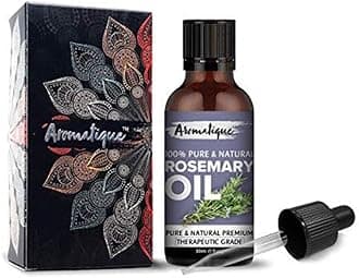 Aromatique Rosemary Essential Oil 30ml | 100% Pure Natural | Multipurpose Care for Hair Scalp and Skin | Suitable for Aromatherapy and Daily Use for Men and Women