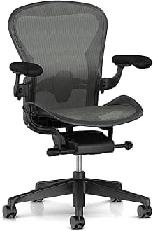 Herman Miller Aeron Chair, B, Graphite -