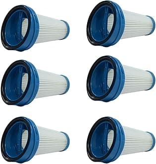 PUREBURG 6-Pack SVF11 Replacement Filters Compatible with Black + Decker HSV320J HSV420J HSV520J HSV320J32 HSV420J42 HSV520J01 SVA420B SVA520B Stick Vacuums