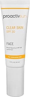 - Clear Skin Face Sunscreen Moisturizer With SPF 30 - Hydrating SPF Lotion And Sensitive Skin Sunscreen For Oily Skin And Acne-Prone Skin, Oil Free Matte Skincare Sunscreen, 1.5oz