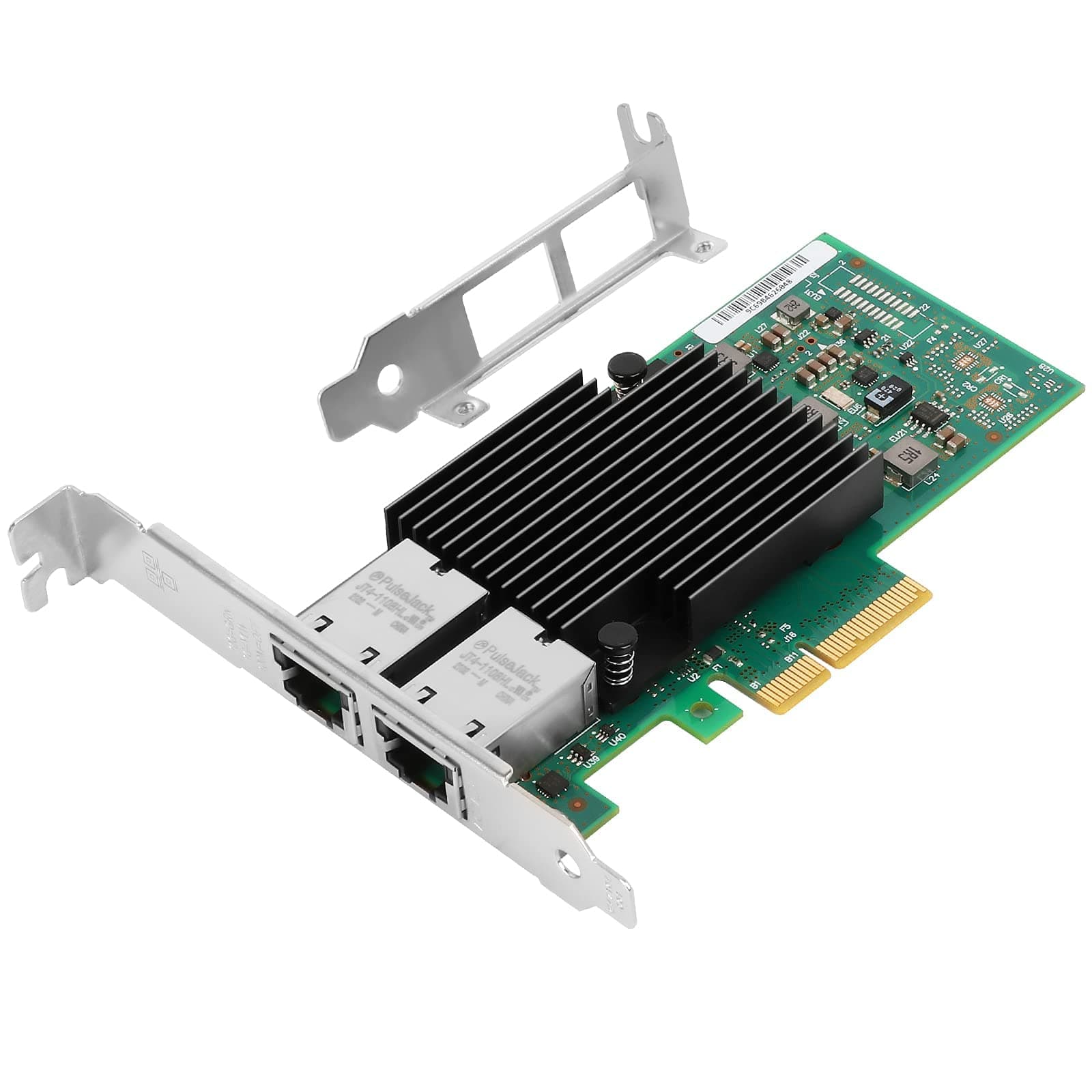 10Gb PCI-E NIC Network Card for Intel X550-T2,2.5GbE/5GbE/10GbE Copper Dual RJ45 Ports,with Intel ELX550AT2 Chip,10GbE PCI Express 3.0 X4 Ethernet Adapter Support Windows/Linux/VMware
