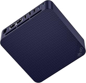 BeelinkEQ13 Mini PC with N100 Processor, 16G DDR4 500G SSD Mini Desktop PC, WiFi6, BT5.2, Dual HDMI, Dual Ethernet 1000M LAN Business Mini Computer