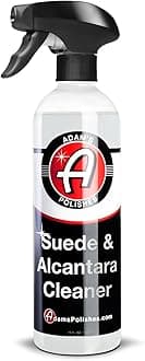 Adam's Suede Cleaner (16oz) - Professional Automotive Micro-Suede Cleaner For Car Interiors, Upholstery, Shoes, Clothing, Removes Stains & Refreshes Suede Material