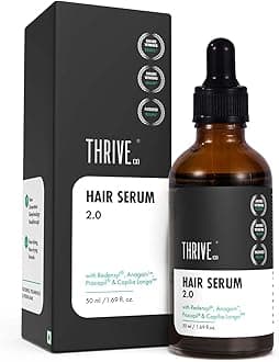 Thrive Co Hair Growth Serum 2.0 For Hair Growth & Hair Fall Control | with Redensyl + Anagain + Rosemary + Procapil + Capilia Longa | For Men & Women | 50ml