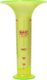 Pour Tester for Bartenders - Liquid Measuring Tool w/ 1 Ounce Shot Line and Measurements up to 2.5 Oz (75ml) - Fits in Shaker Tin - Use for Restaurant Bar Training and Testing Kits