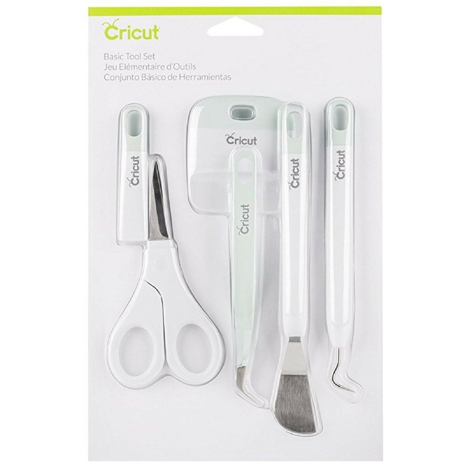 Cricut Basic Tool Set - 5-Piece Precision Tool Kit for Crafting and DIYs, Perfect for Vinyl, Paper & Iron-on Projects, Great Companion Cutting Machines, Mint