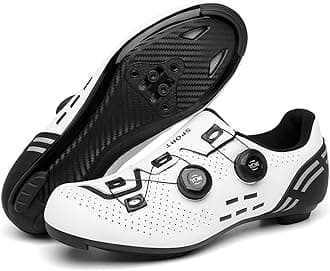 Mens and Womens Cycling Shoes for Road and Mountain Bike - Lightweight, Breathable, Reflective Striped Outdoor Riding Footwear