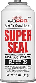 A/C Pro Car Air Conditioner, Certified A/C Pro Refrigerant Leak Stop Kit for R134A Car Air Conditioners, 3 Oz Each