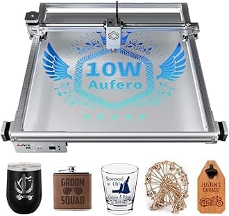 Aufero Laser Engraver Machine 10W Output for DIY Laser Cutter Engraving Machine Engarved laser for Wood Metal Aluminum Glass Leather 10000mW