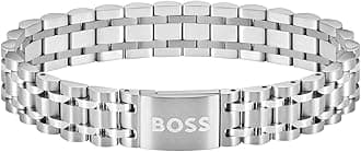 BOSS Jewelry Men's OWAN Collection Link Bracelet in Stainless Steel