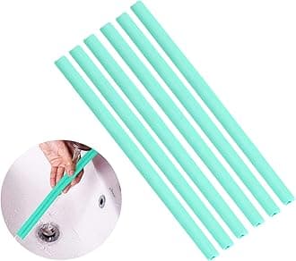 Reusable Silicone Straws - Openable & Washable, Easy to Clean, Straight Smoothie Straws - 6 Pcs, BPA Free, Eco-Friendly, Cold & Hot Compatible