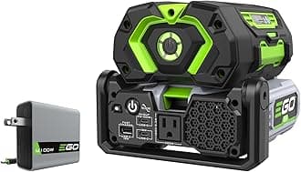EGO Power+ Portable Inverter, 400W, Power Inverter Generator, Quiet. Includes 56V 4.0Ah Battery and Charger - PAD5003