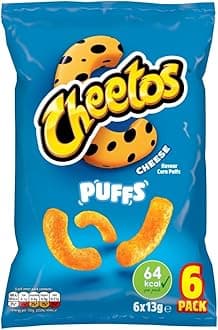 Cheetos Puffs, Cheese, 6 x 13 g